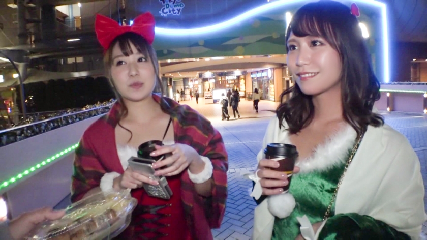 聖夜の泥酔コスプレSEX！きりがデカチンに挿し込まれ狂ったように潮を吹く完全密着ドキュメント