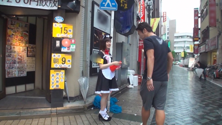 【建築女子大生】19歳なつきをコスプレ喫茶帰りにガチナンパ 43